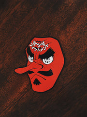 MAZDA FITMENT RED GOBLIN MASK STICKER