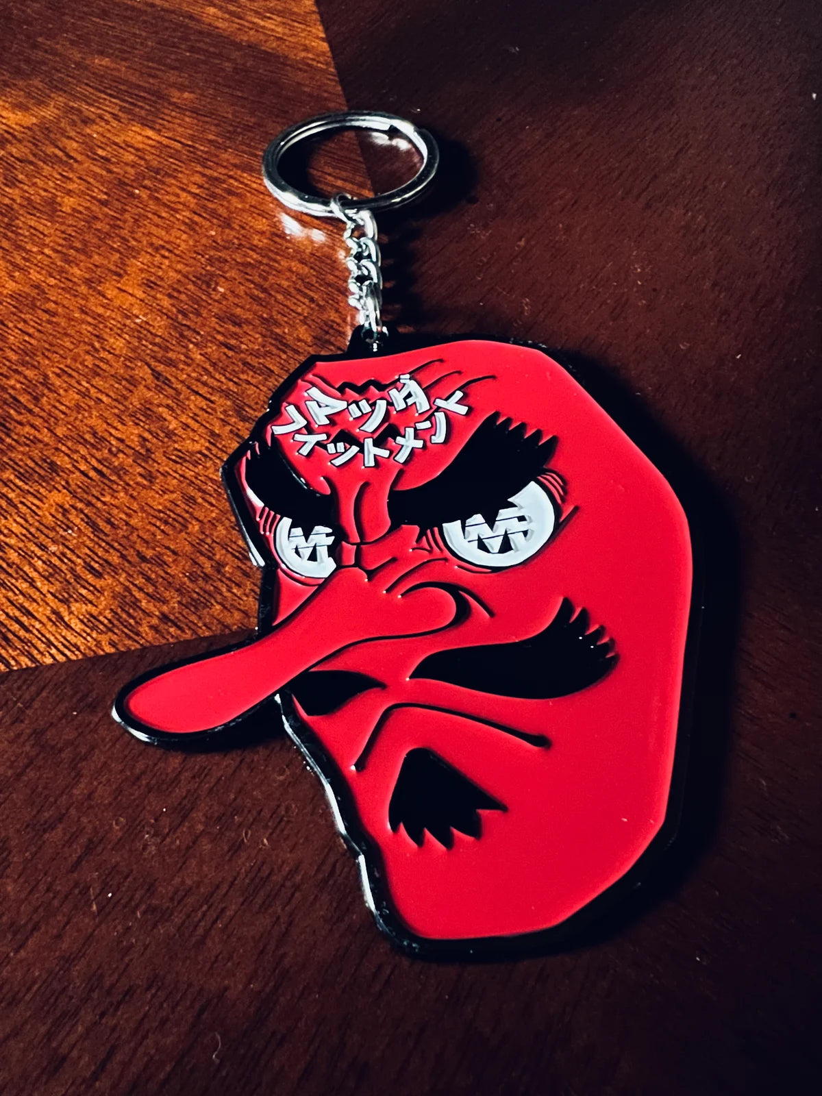 MAZDA FITMENT RED GOBLIN MASK - METAL KEYCHAIN MAZDA FITMENT RED GOBLIN MASK - METAL KEYCHAIN