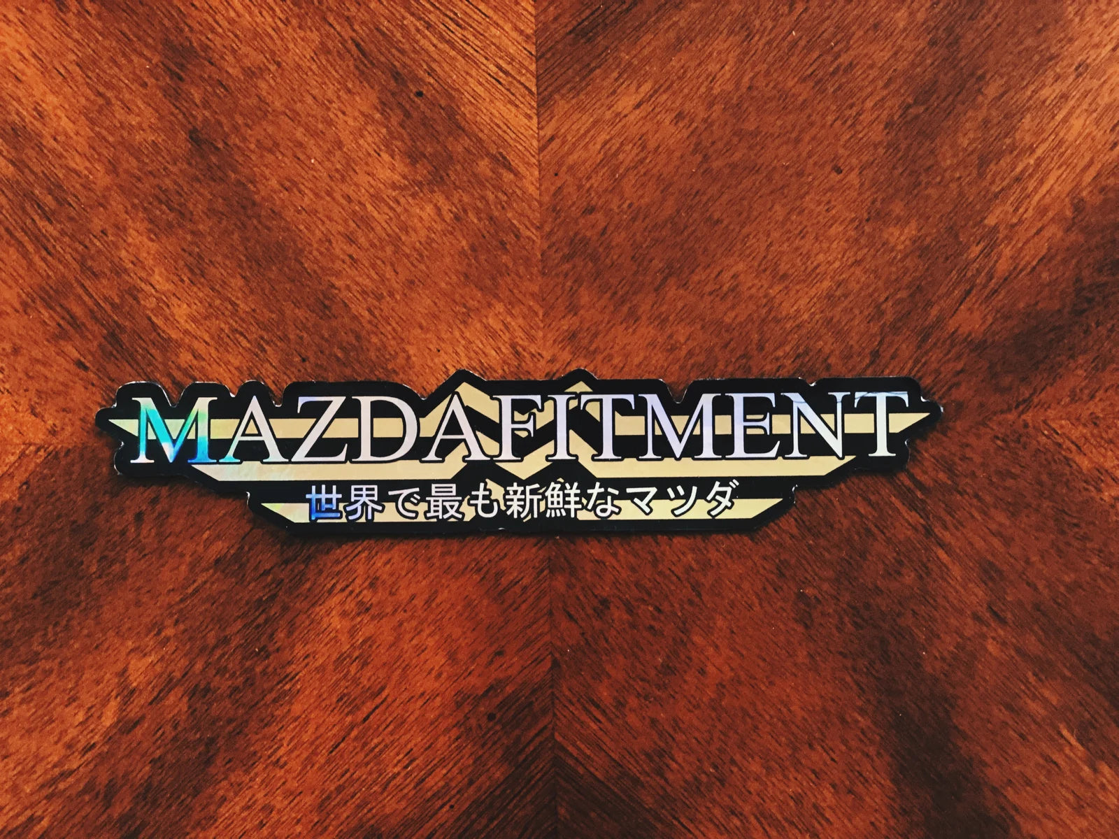 MAZDA FITMENT WING STICKER - SPECIAL HOLOGRAPHIC VER. MAZDA FITMENT WING STICKER - SPECIAL HOLOGRAPHIC VER.