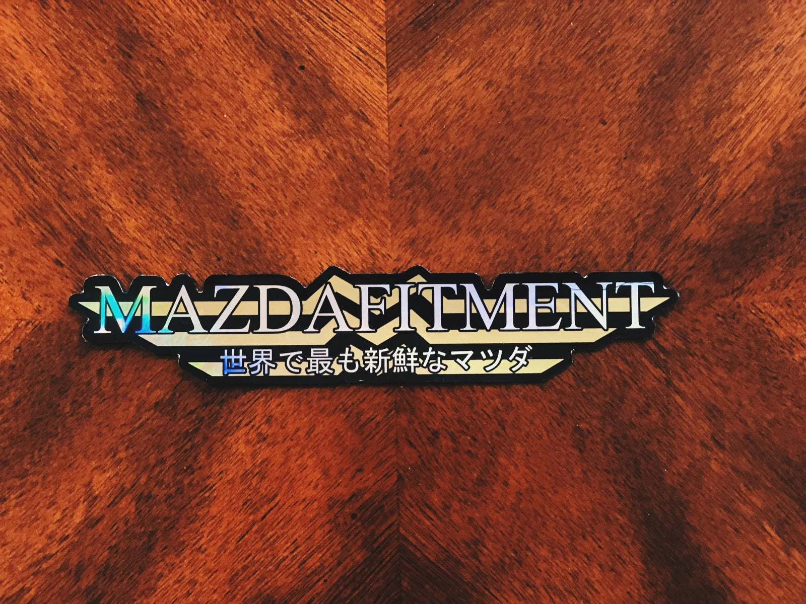 MAZDA FITMENT WING STICKER - SPECIAL HOLOGRAPHIC VER.