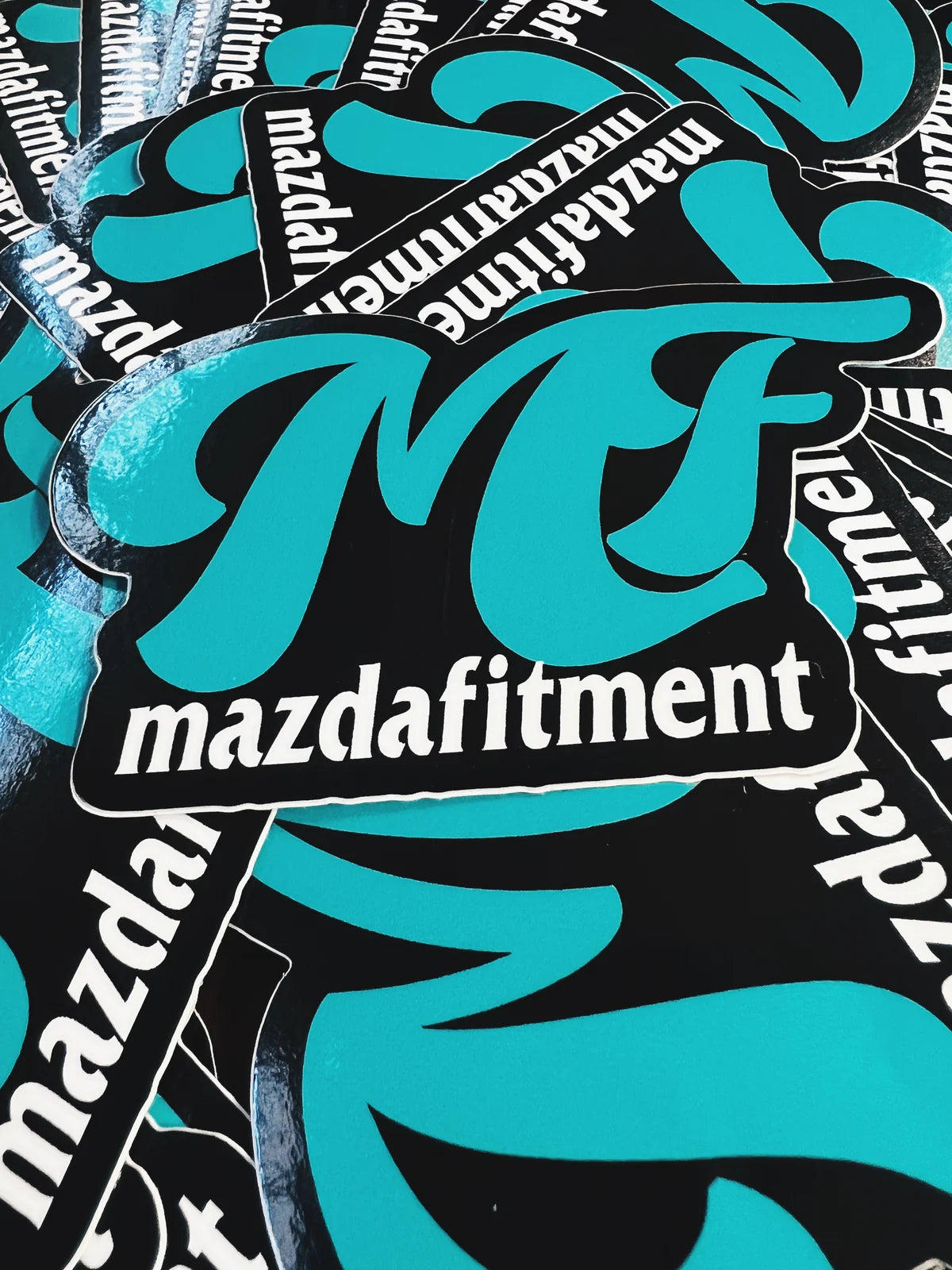 MAZDA FITMENT ELEGANT INITIALS STICKER MAZDA FITMENT ELEGANT INITIALS STICKER