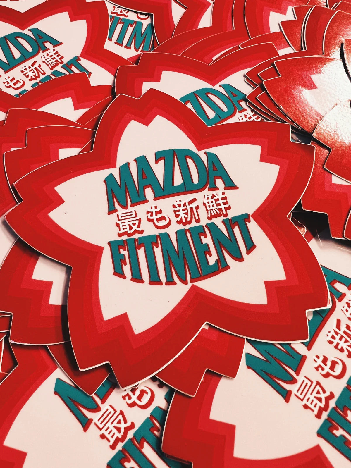 MAZDA FITMENT SAKURA STICKER MAZDA FITMENT SAKURA STICKER