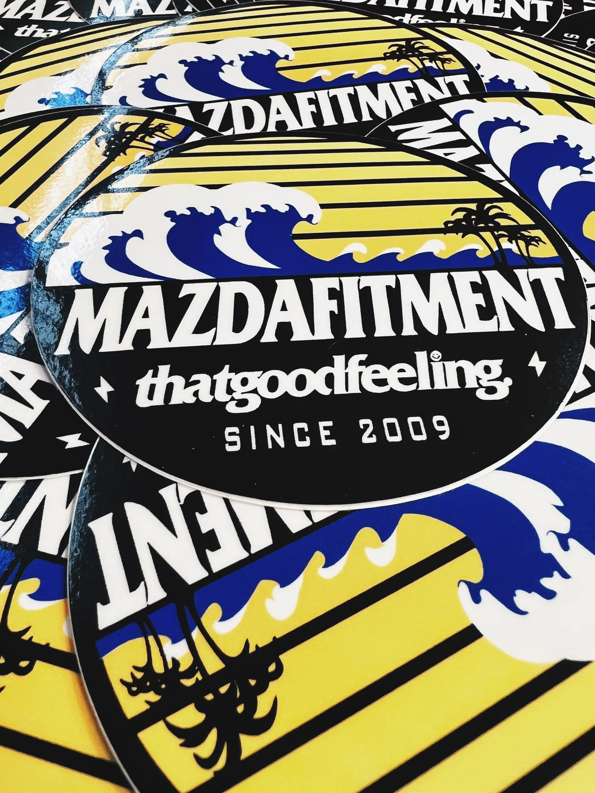 MAZDA FITMENT THATGOODFEELING. SUNSET STICKER MAZDA FITMENT THATGOODFEELING. SUNSET STICKER