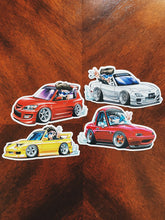 マツダ フィットメント似顔絵 - ステッカー パック