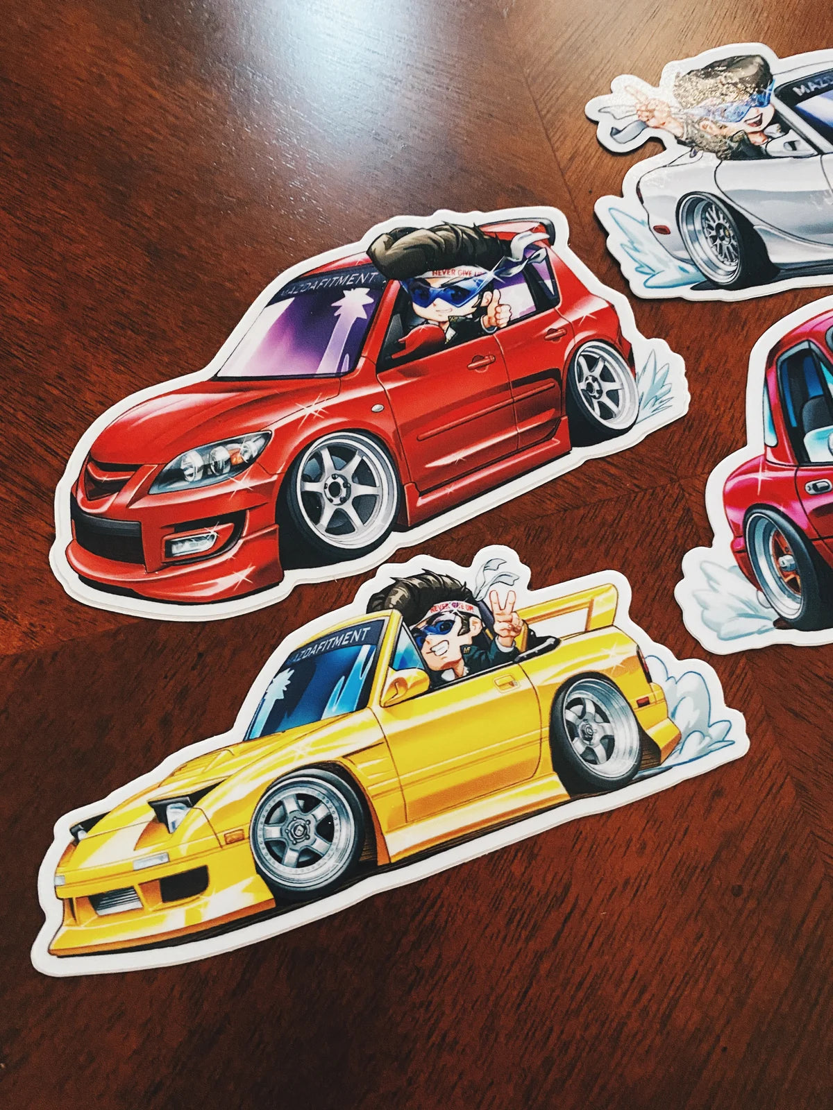 MAZDA FITMENT CARICATURE - STICKER PACK MAZDA FITMENT CARICATURE - STICKER PACK