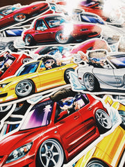 MAZDA FITMENT CARICATURE - STICKER PACK