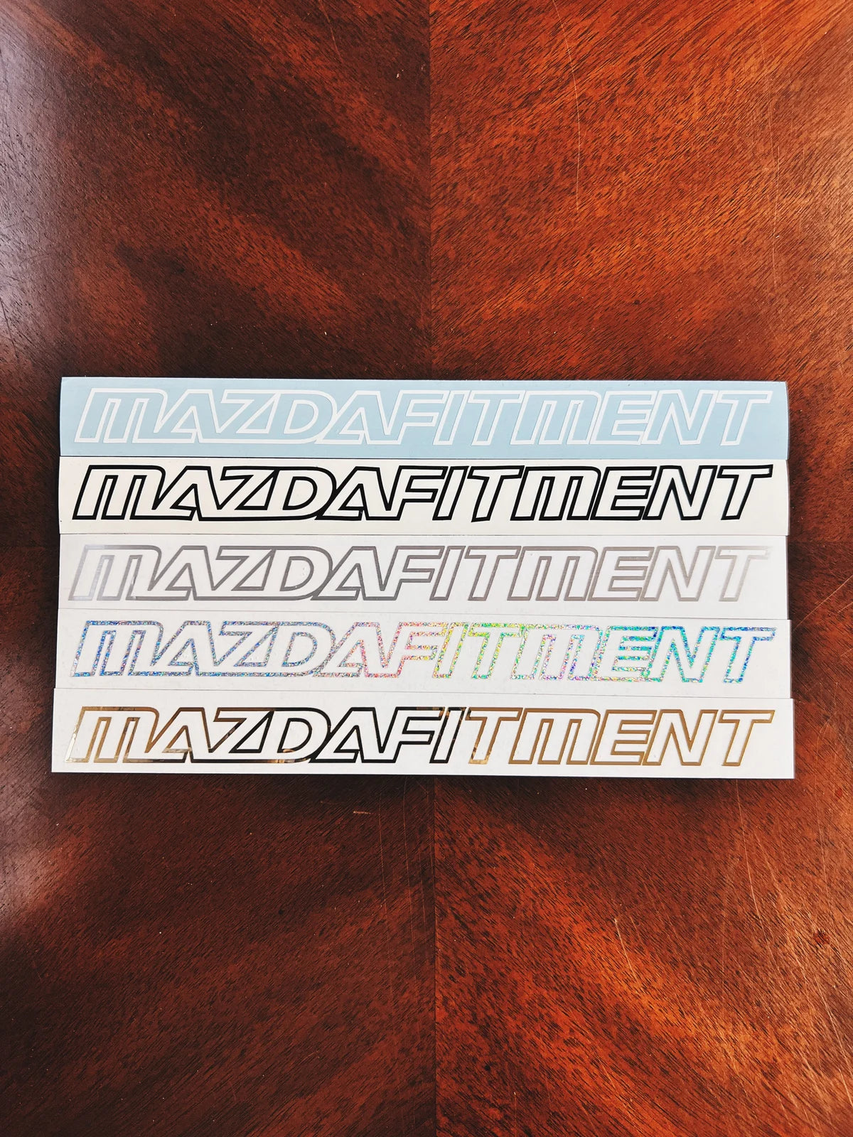 Sticker Fitment MAZDA FITMENT OUTLINE STICKER - 8