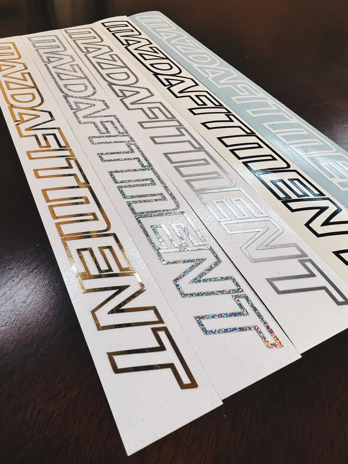 Sticker Fitment MAZDA FITMENT OUTLINE STICKER - 8